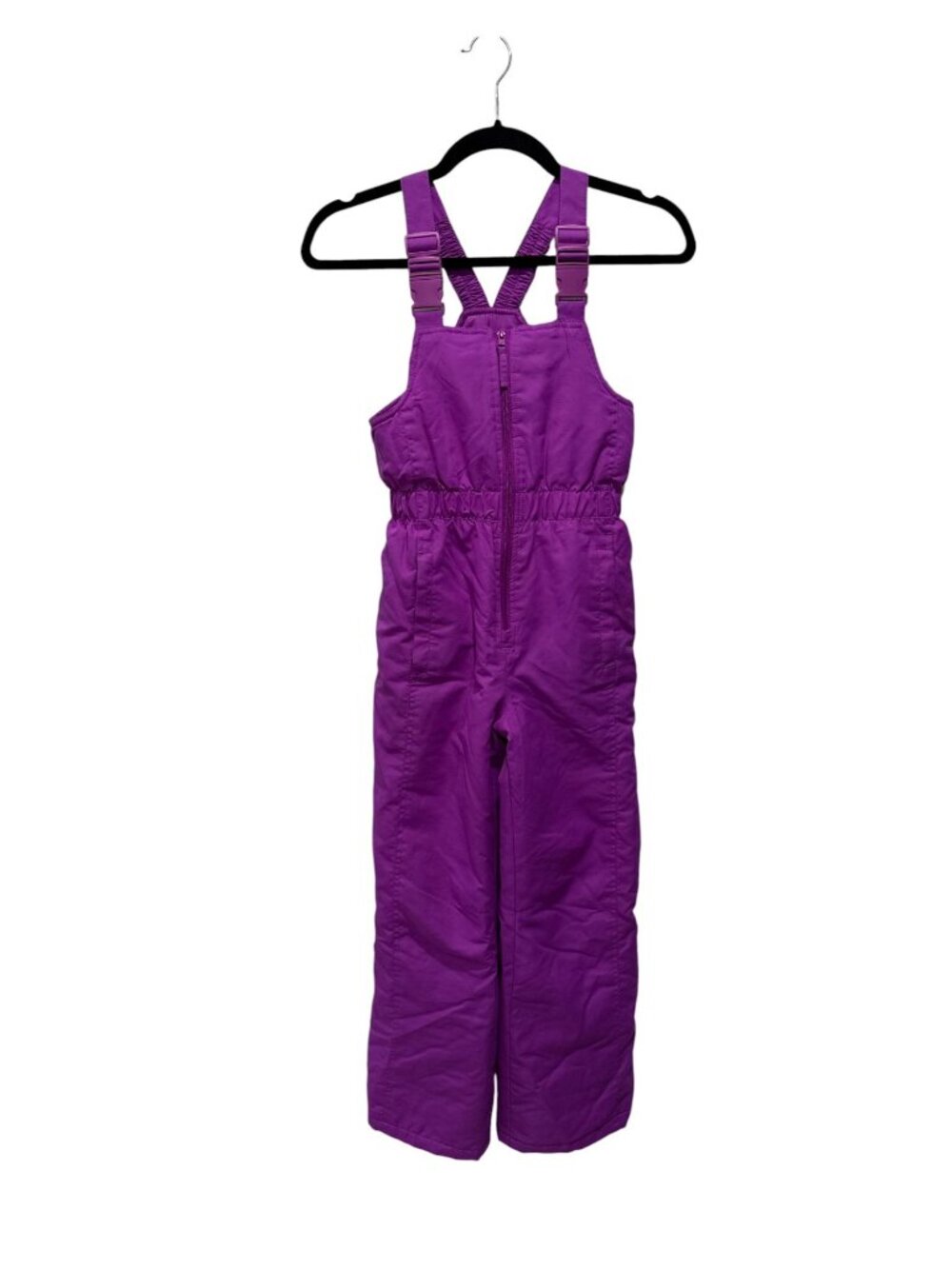 Athletech Kids Purple Snow Bib Overalls Medium 7/8 Insulated Adjustable Straps